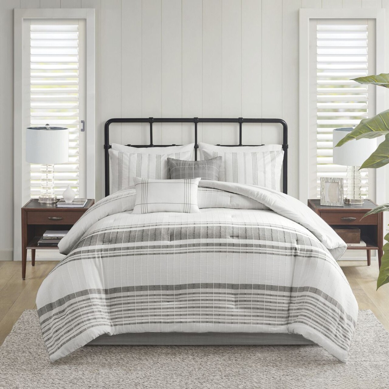 Harbor House Full Cotton Jacquard Oversized Comforter Set 6 Piece